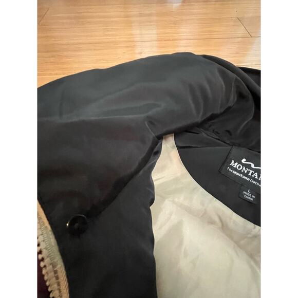 Montanaco Puffer Vest Knit Sweater Sleeves Transitional Hobbit Cottage Grandma - Picture 15 of 16